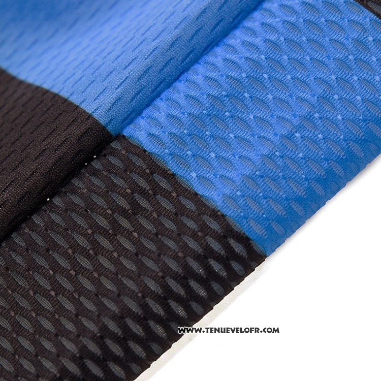 2018 Maillot Ciclismo Novo Nordisk Noir et Bleu Manches Courtes et Cuissard
